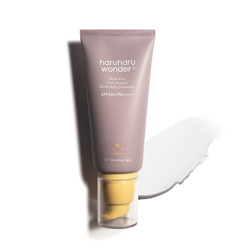 41mwEkkWn6L.jpg Black Rice Pure Mineral Relief Daily Sunscreen SPF 50+ PA ++++ - Imagen 1