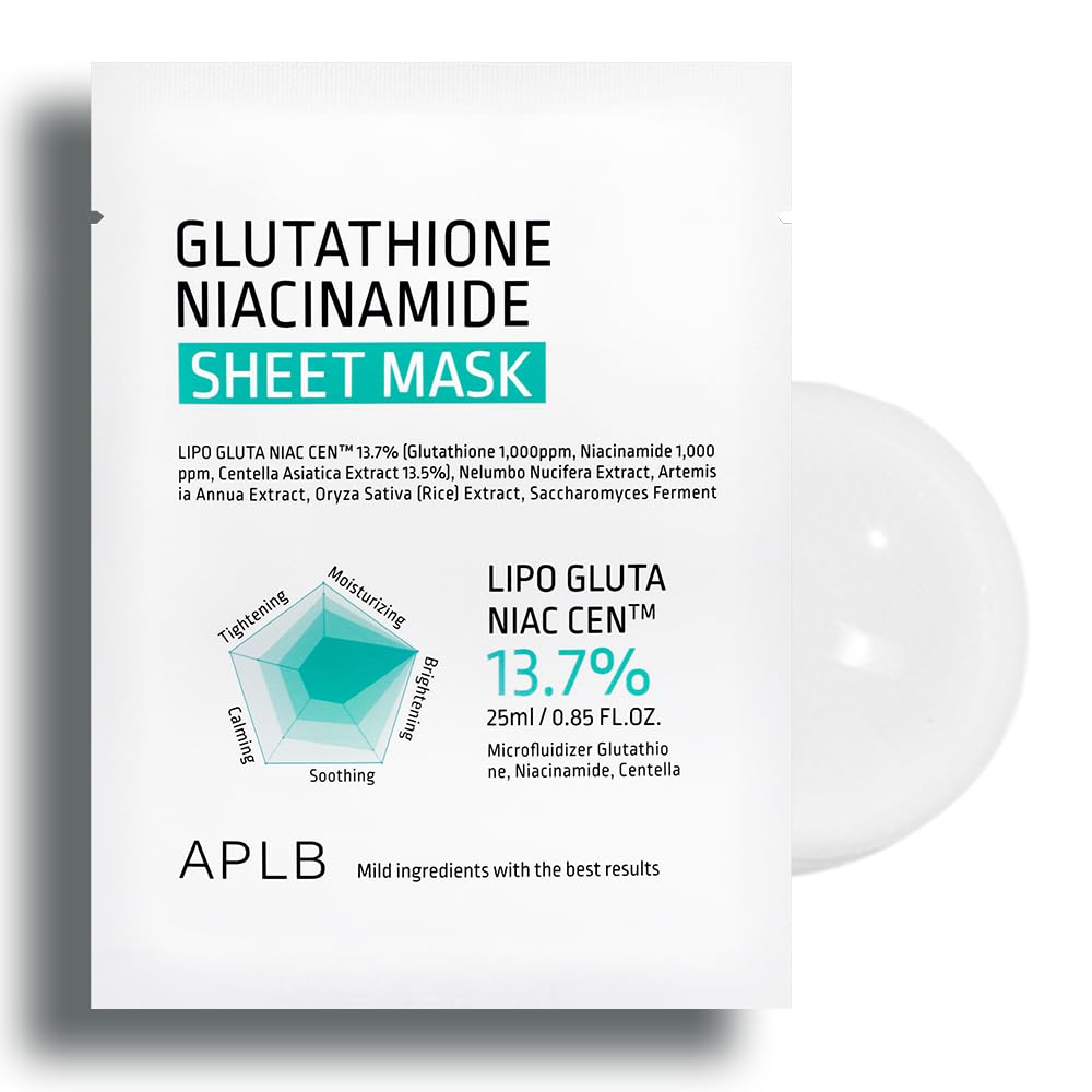 Version 1.0.0 GLUTATHIONE NIACINAMIDE SHEET MASK - Imagen 1