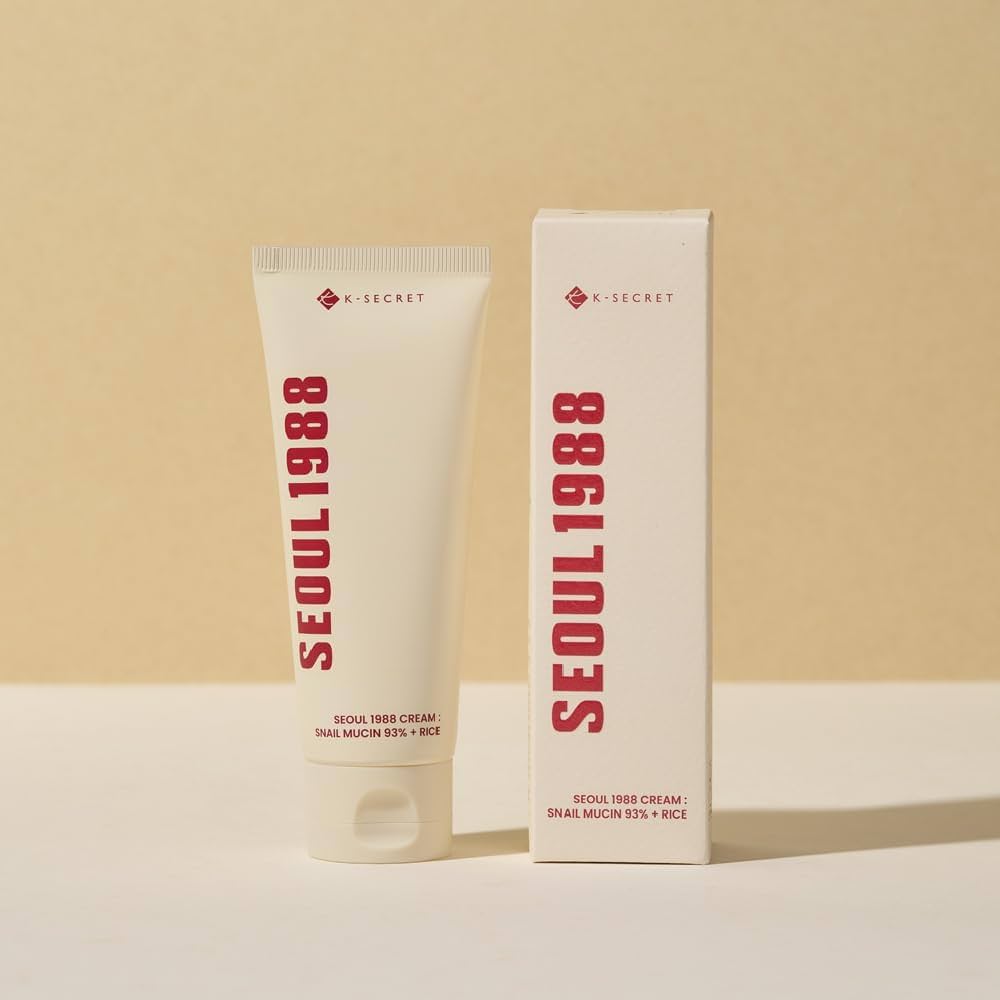 51hxAJK7bsL._UF10001000_QL80_.jpg SEOUL 1988 CREAM : SNAIL MUCIN 93% + RICE - Imagen 1