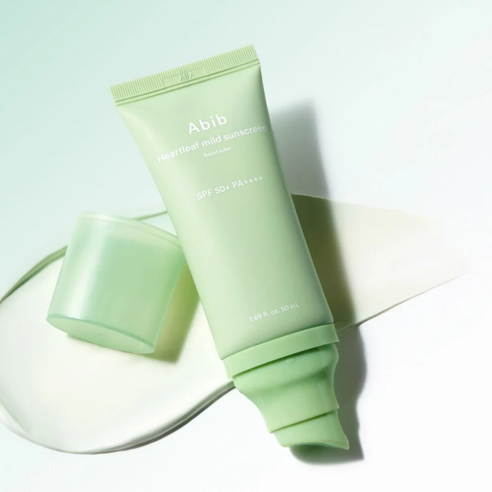 AbibHeartleafMildSunscreenReliefTube50ml-4_2048x.webp HEARTLEAF MILD SUNSCREEN RELIEF TUBE SPF 50+ PA++++ - Imagen 1