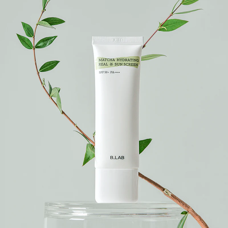 B.LAB-MatchaHydratingRealSunscreen-4.webp MATCHA HYDRATING REAL SUNSCREEN SPF 50+ PA++++ - Imagen 1