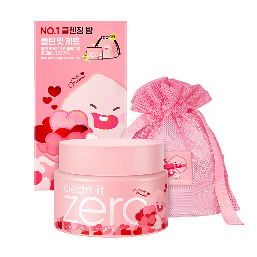 BANILACOCleanItZeroCleansingBalmOriginalSet_LimitedLittleApeachLoveEdition_CosmeHutKoreanBeautyAustralia1_1000x_4f601ca3-7925-4038-9794-a9169fd4052e_1000x.webp CLEAN IT ZERO CLEANSING BALM ORIGINAL SET LITTLE APEACH LOVE EDITION - Imagen 1