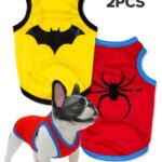 2 PIEZAS/SET CHALECO CON PATRÓN DE SUPERHÉROES