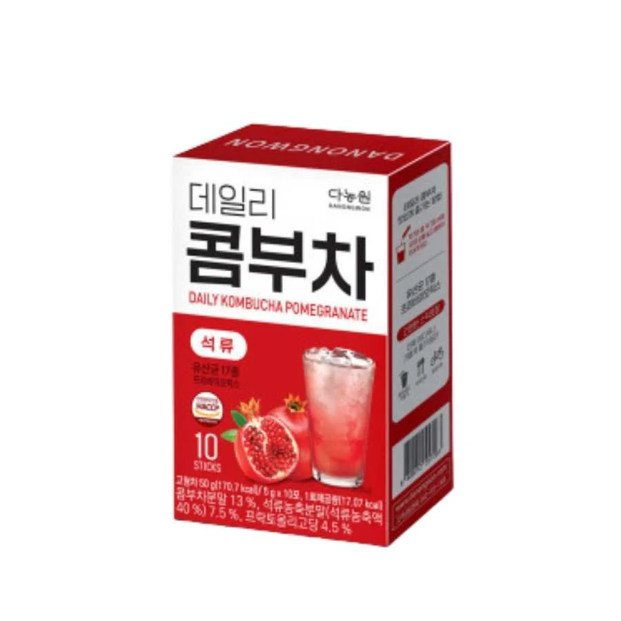 Danongwon_Daily_Kombucha_Pomegranate_5gx10sticks_Tra_Kombucha_Vi_Luu.webp DAILY KOMBUCHA - Imagen 1