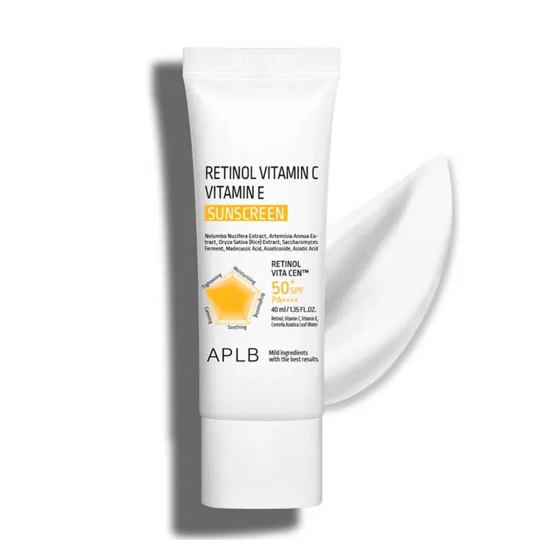 aplb-retinol-vitamin-c-vitamin-e-sunscreen-40ml-anti-aging-uv-protection-498271.webp RETINOL VITAMIN C VITAMIN E SUNSCREEN SPF 50+ PA++++ - Imagen 1