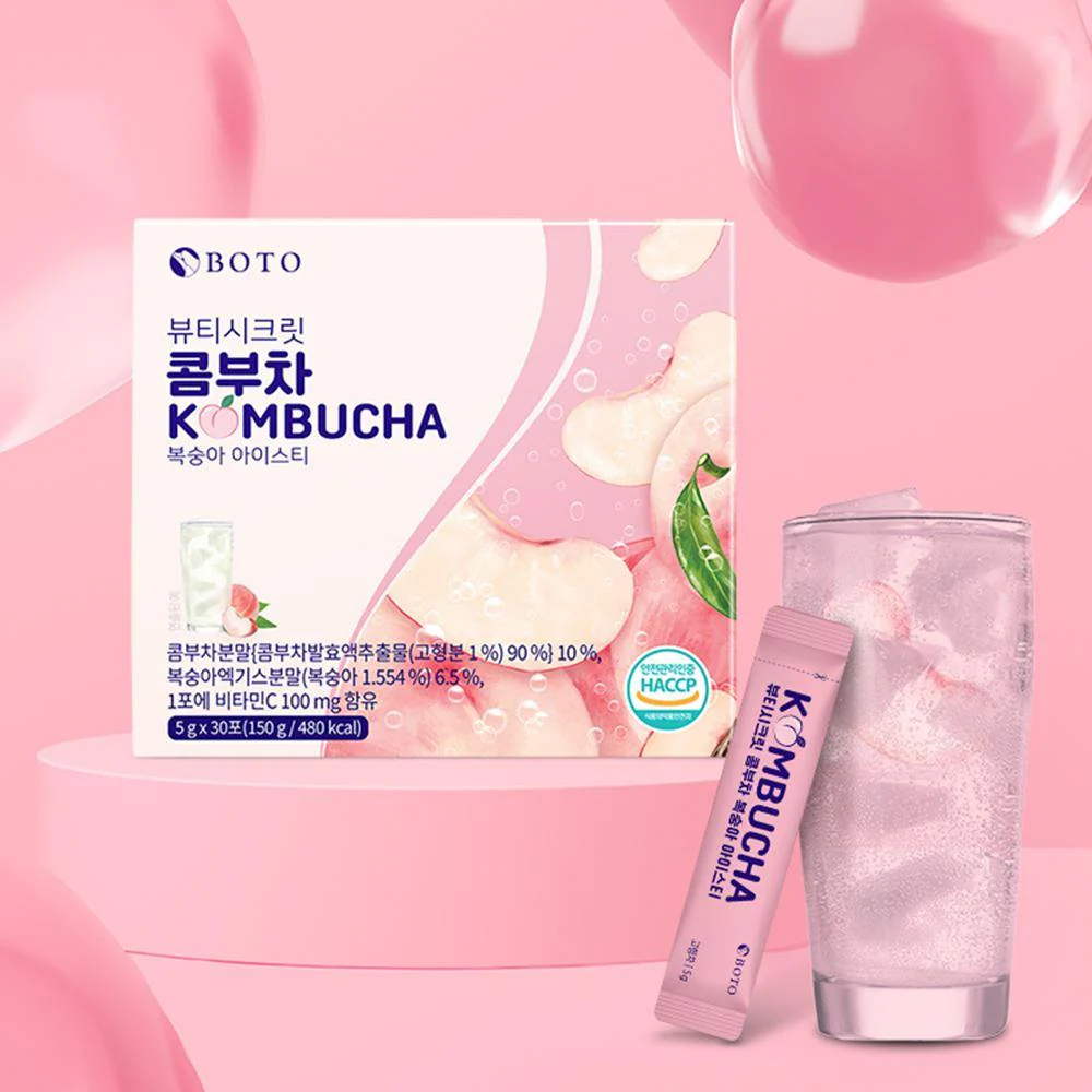 goodsImage.do_.webp BEAUTY SECRET KOMBUCHA PEACH ICE TEA - Imagen 1