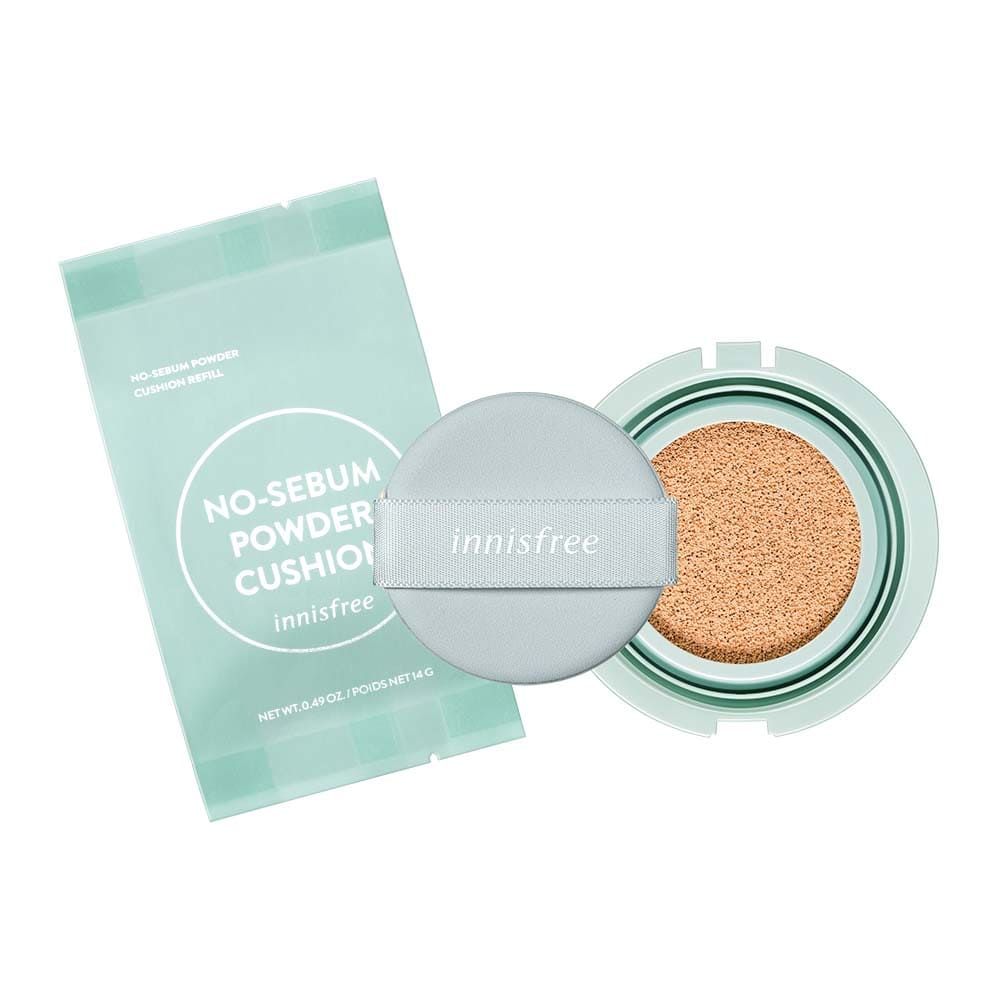 innisfree-no-sebum-powder-cushion-21c-rose-vanilla-spf-35-pa-refill-14g-495-1000x1000-1.jpg NO-SEBUM POWDER CUSHION REFILL (SPF 35/PA++) - Imagen 1